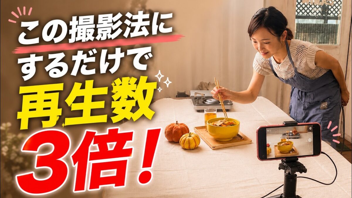 料理リールをバズらせる構図＆アングル5選｜撮影前に見てください